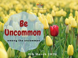 Be Uncommon Among The Uncommon